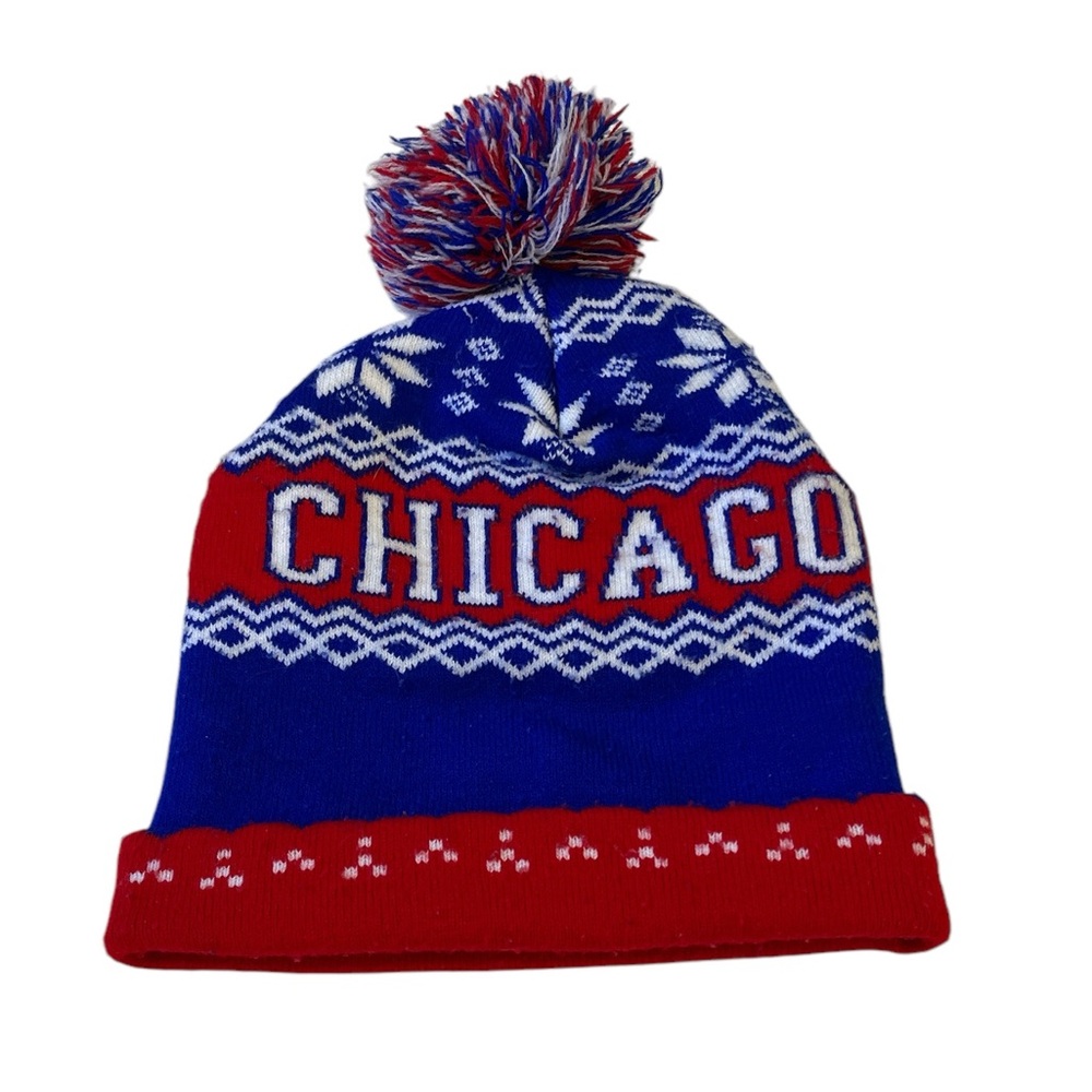 Chicago Pom Pom Beanie